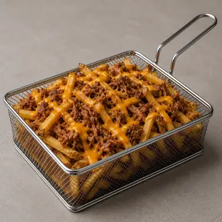 Rustiche con Pulled Pork e Fonduta di Cheddar