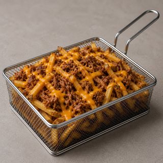 Rustiche con Pulled Pork e Fonduta di Cheddar