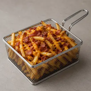 Rustiche con Bacon Croccante e Fonduta Cheddar