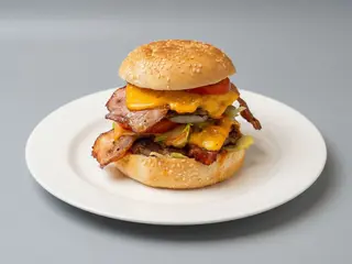 Menù super hamburger bacon
