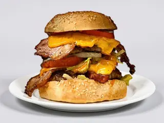 Panini super hamburger bacon