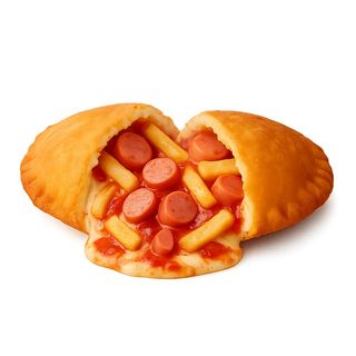 Panzerotto Wurstel e Patatine