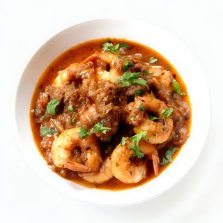 Prawn tawa masala