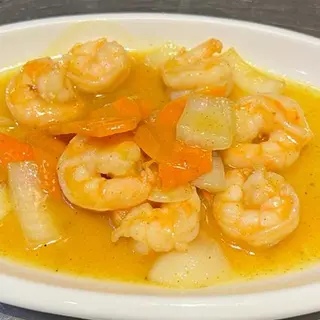 Gamberi al curry