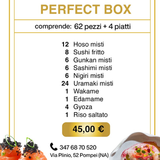 PERFECT BOX 62 PEZZI+4 PIATTI
