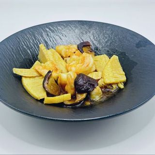 087 - Gamberi bambu e funghi