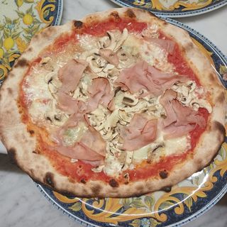 Prosciutto cotto e funghi