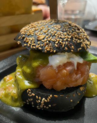 Fish burger di salmone