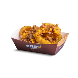 Onion Rings con cheddar e bacon