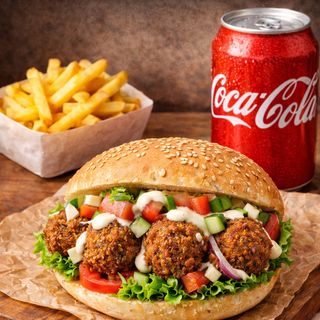 Menù panino falafel