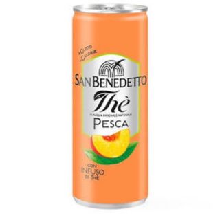 Tè alla pesca in lattina