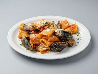 Paccheri cozze e pecorino