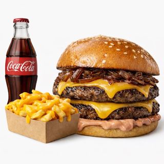 Double cheese burger Maud menù