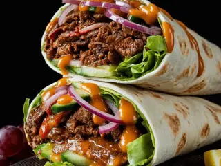 Menu Seekh kebab Wrap
