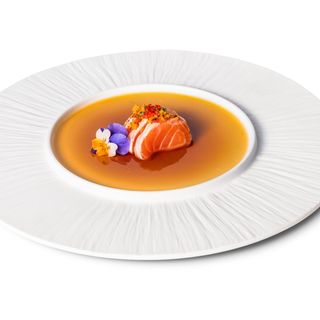 059 Sashimi flambè sake