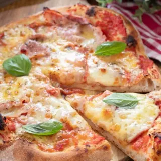 PIZZA, cotto, mozzarella e pomodoro