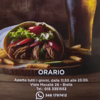 Menu hot dog