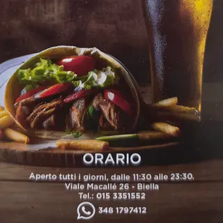Menu pizza kebap