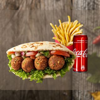 Menù panino falafel