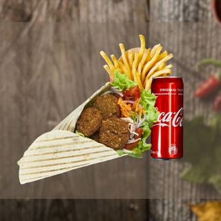 Menù piadina falafel