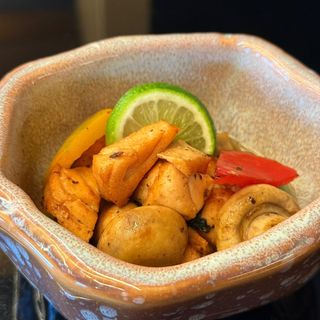 647. Salmone con funghi