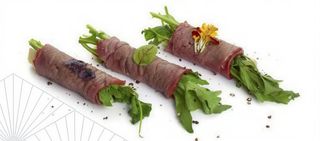 808. Carpaccio di manzo flambe