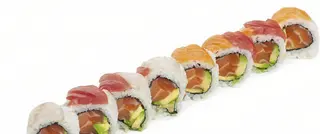 080. Ura rainbow roll 8 pezzi
