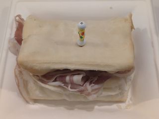 Gnocchino fritto con pancetta