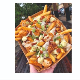 Patate fritte e Mac and cheese