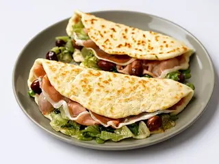 Caprese con prosciutto crudo