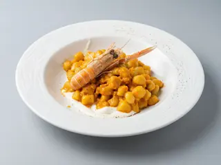 Gnocchetti con crema di scampi