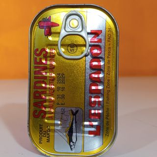 L'espadon Sardine olio vegetale piccante 125 g