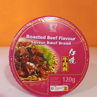 Instant noodles roasted beef flavour saveur bouf braise 120g 