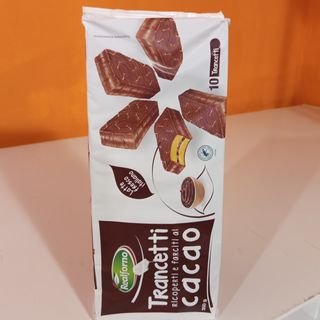 Trancetti ricoperti e farciti Al cacao 10Trancetti 350g