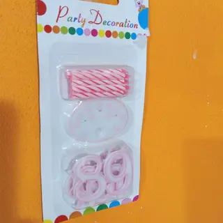 Candeline Party decoration Colore Rosa