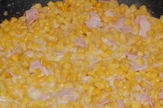 Mais cotto e formaggio