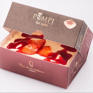 Tiramisù fragola -monoporzione