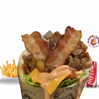 'O Sarracino Menu Crispy Bacon Kebab