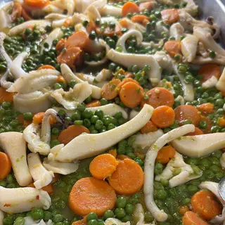 Seppie carote e piselli