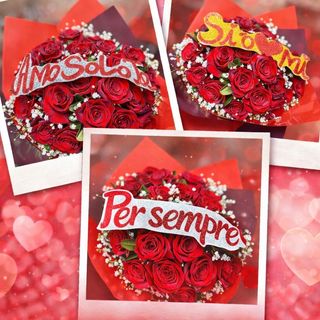 Boquet con dedica d’amore