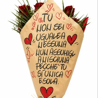 Fascio con dedica d'amore13