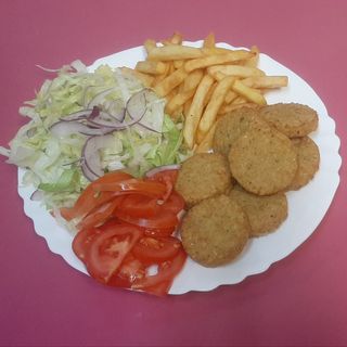 Menu Piatto falafel pane