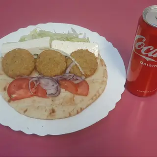 Menu Pita falafel