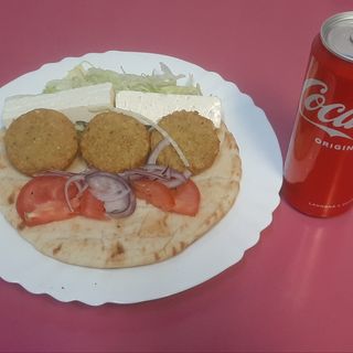 Menu Pita falafel