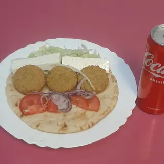 Menu Pita falafel