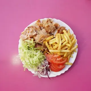 Piatto kebab e pane