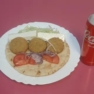 Menu Pita falafel