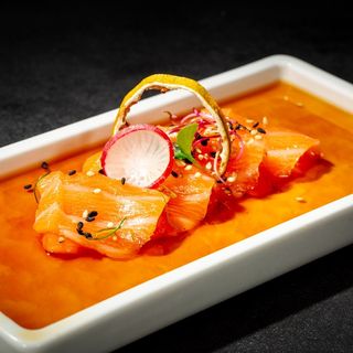 151. Salmon carpaccio  4 pezzi