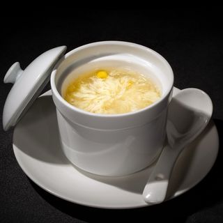 159. Corn and chicken soup