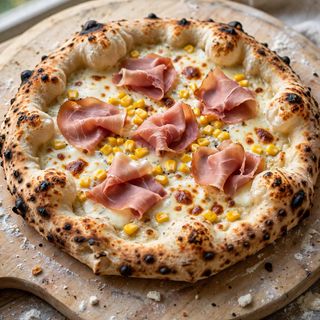 Panna prosciutto e mais